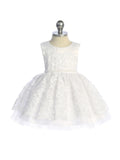 Elara Pearl Lace Christening Dress 6–24M