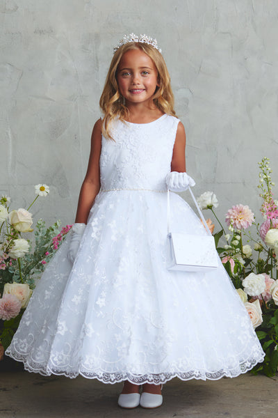 Girls Communion Dress – Emmeline Grace Ankle Dress