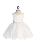 Baby Lace Party Dress with Bow – White or Ivory
