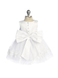 Baby Lace Party Dress – Everly Pearl White 6-24M