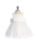 Baby Lace Party Dress – Everly Pearl White 6-24M