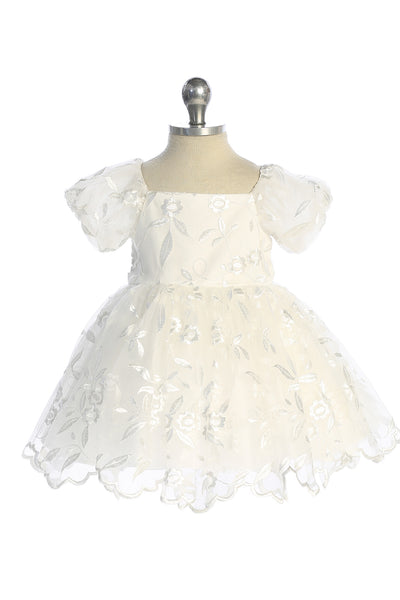Baby White Flower Girl Dress – Emilia Blossom