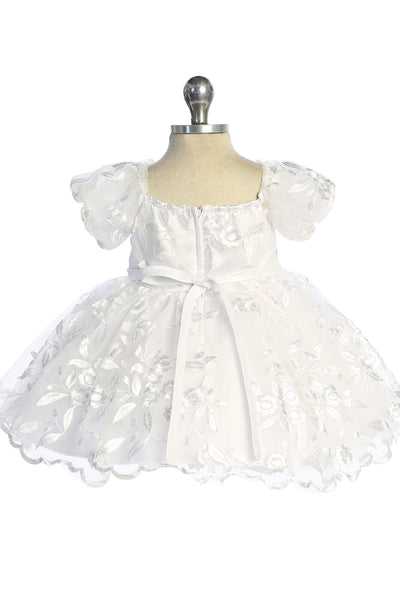 Baby White Flower Girl Dress – Emilia Blossom