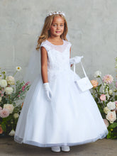 Florencia Illusion Lace Communion Dress | Diamond Collection