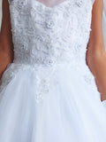 Florencia Illusion Lace Communion Dress | Diamond Collection