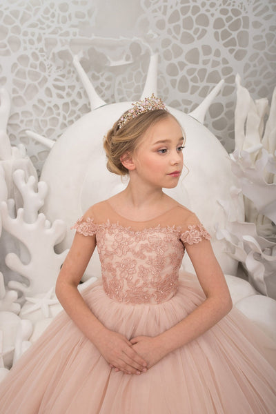 Wedding Birthday Party Flower Girl Dress Tulle Special Occasion Girl Dress