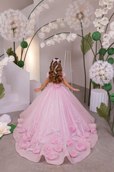 Baby Pink Glitter Ball Gown | Fashion Couture Girls Dress