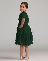 Mac Duggal Girls Ruffle Chiffon Occasion Dress