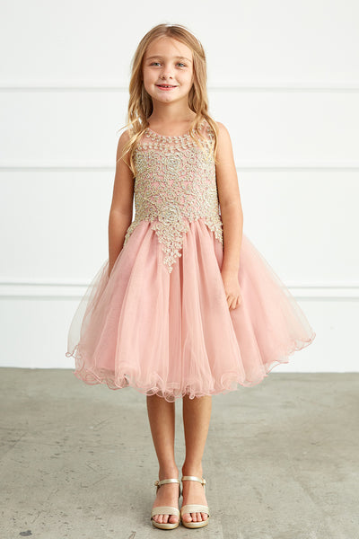 Ophelia Girls Cupcake Tulle Pageant Dress