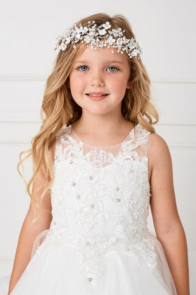 Beautiful Organza Horse Tail Ruffled Pageant Dress For Girls