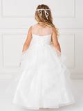 Beautiful Organza Horse Tail Ruffled Pageant Dress For Girls