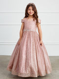 Glitter Tulle Girls Pageant Ball Gown | Special Occasion Dress