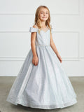 Glitter Tulle Girls Pageant Ball Gown | Special Occasion Dress