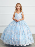 Girls All Over Embroidered Glitter Tulle Pageant Pageant Party Dress