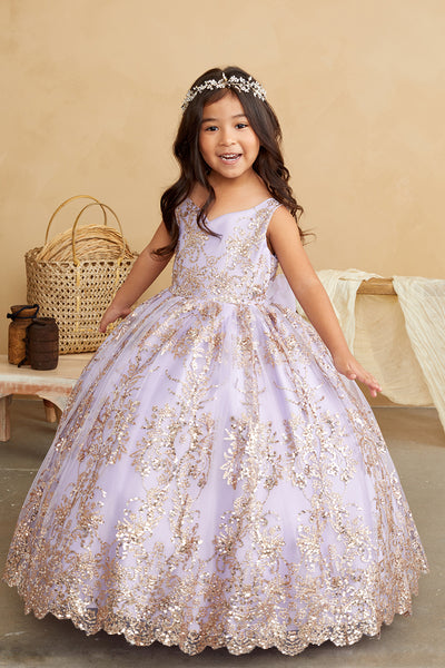 Girls All Over Embroidered Glitter Tulle Pageant Pageant Party Dress