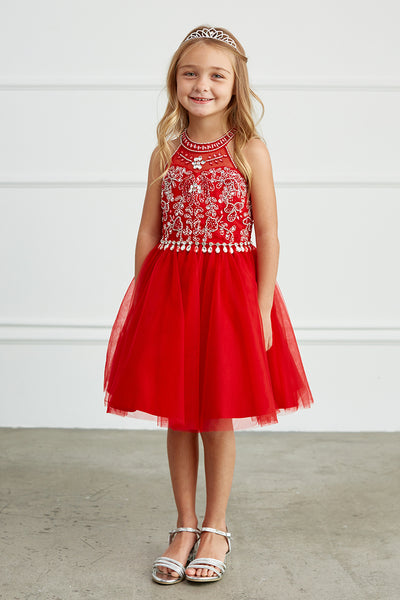 Anaya Girls Short Pageant Dress | Blush Kids
