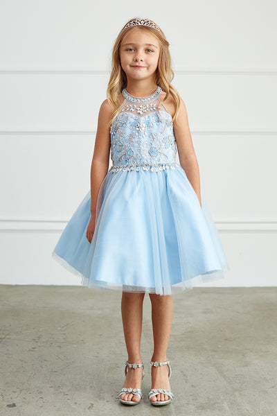Anaya Girls Short Pageant Dress | Blush Kids