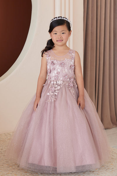 The Celine Glitter Tulle Girls Dress