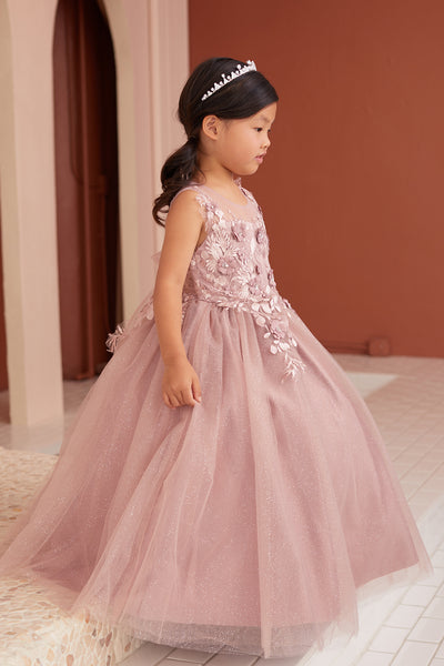 The Celine Glitter Tulle Girls Dress