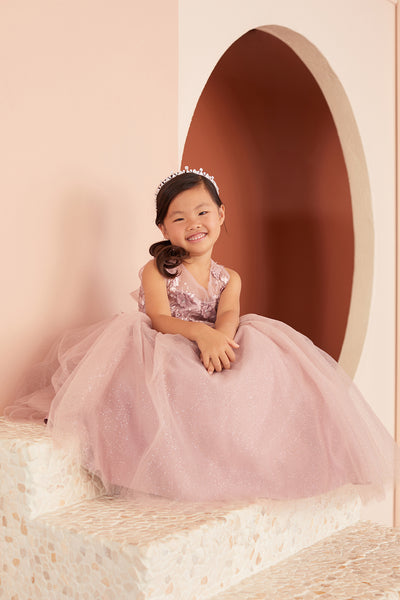 The Celine Glitter Tulle Girls Dress