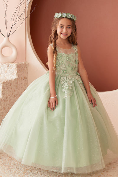 The Celine Glitter Tulle Girls Dress