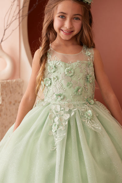 The Celine Glitter Tulle Girls Dress