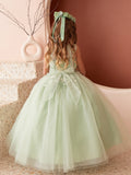 The Celine Glitter Tulle Girls Dress