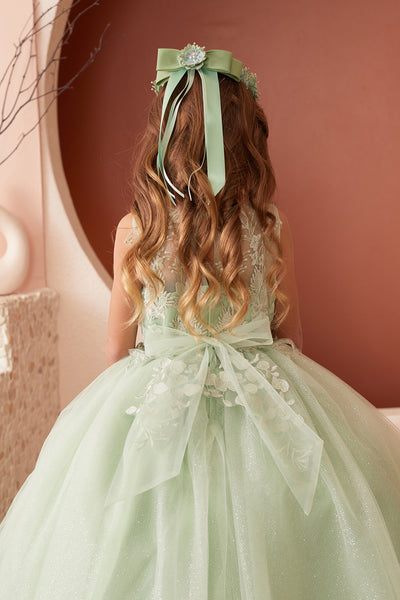 The Celine Glitter Tulle Girls Dress