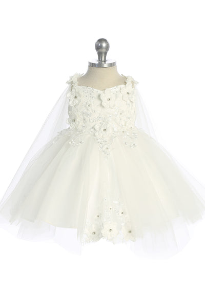 Rosalee Baby Girls 3D Floral Party Pageant Dress | Blush Kids