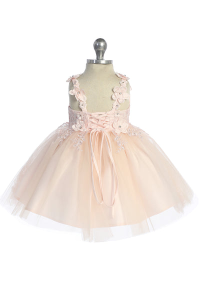 Rosalee Baby Girls 3D Floral Party Pageant Dress | Blush Kids