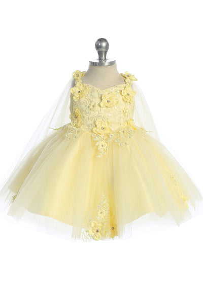 Rosalee Baby Girls 3D Floral Party Pageant Dress | Blush Kids