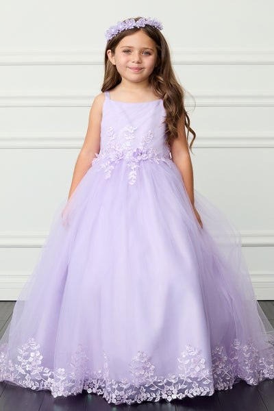 Evangeline Grace Gown – Elegant Girls’ Dress for Special Occasions