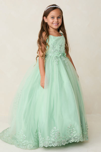 Evangeline Grace Gown – Elegant Girls’ Dress for Special Occasions