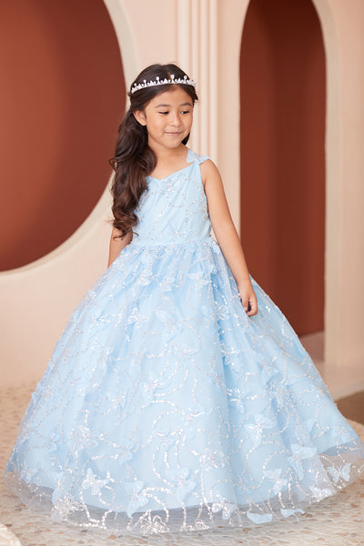 Diamond Collection - Amaya Girls Sequined Pageant Dress
