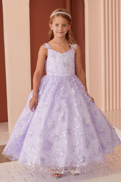 Diamond Collection - Amaya Girls Sequined Pageant Dress