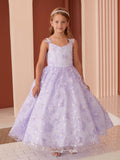 Diamond Collection - Amaya Girls Sequined Pageant Dress