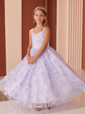 Diamond Collection - Amaya Girls Sequined Pageant Dress