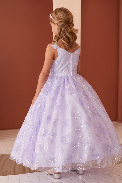 Diamond Collection - Amaya Girls Sequined Pageant Dress