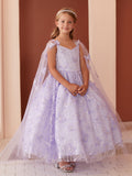 Diamond Collection - Amaya Girls Sequined Pageant Dress