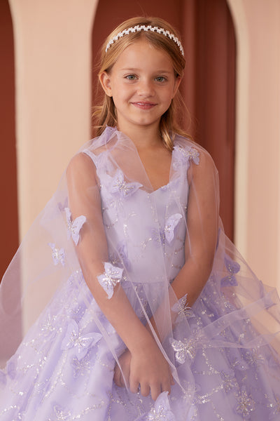 Diamond Collection - Amaya Girls Sequined Pageant Dress