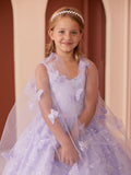Diamond Collection - Amaya Girls Sequined Pageant Dress