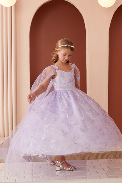 Diamond Collection - Amaya Girls Sequined Pageant Dress