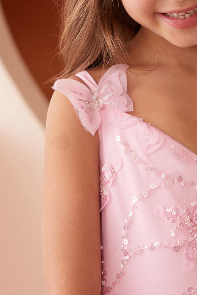 Diamond Collection - Amaya Girls Sequined Pageant Dress