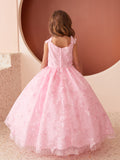 Diamond Collection - Amaya Girls Sequined Pageant Dress