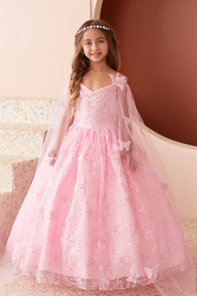 Diamond Collection - Amaya Girls Sequined Pageant Dress