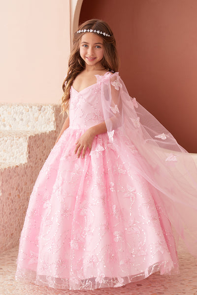 Diamond Collection - Amaya Girls Sequined Pageant Dress