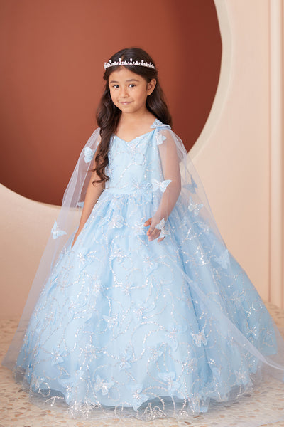 Diamond Collection - Amaya Girls Sequined Pageant Dress