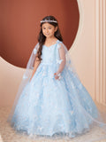 Diamond Collection - Amaya Girls Sequined Pageant Dress