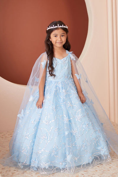 Diamond Collection - Amaya Girls Sequined Pageant Dress