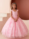 Diamond Collection - Amaya Girls Sequined Pageant Dress